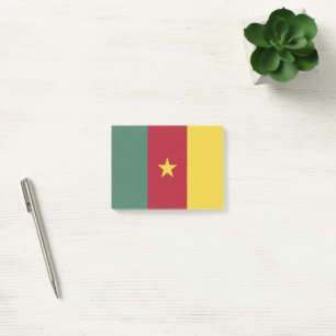 Cameroon flag post-it notes