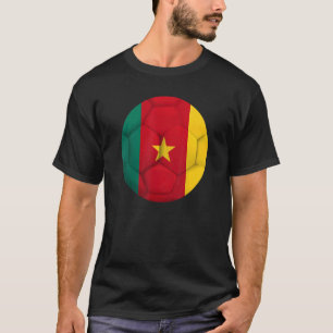 Cameroon Flag Soccer Football Cameroonian Football T-Shirt