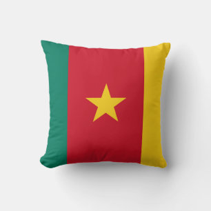 Cameroon Flag Throw Pillow