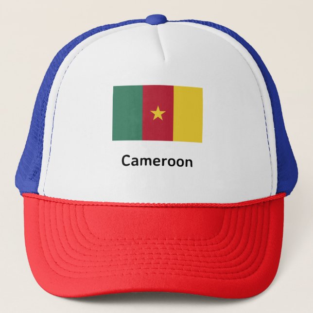Cameroon Flag Trucker Hat (Front)