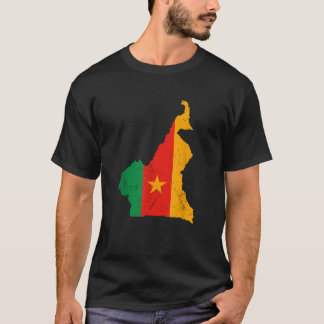 Cameroon Flag with Map Souvenir Tee