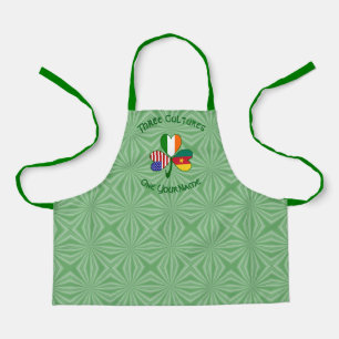 Cameroon Irish USA Flags Shamrock Personalized Kid Apron