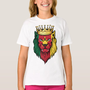 Cameroon Lion King Flag  T-Shirt