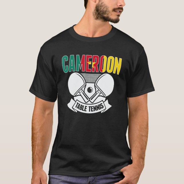 Cameroon Ping Pong   Cameroonian Table Tennis Supp T-Shirt (Front)