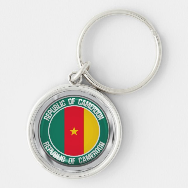 Cameroon Round Emblem Keychain (Front)