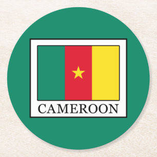 Cameroon Round Paper Coaster