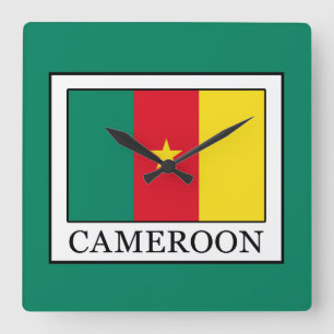 Cameroon Square Wall Clock