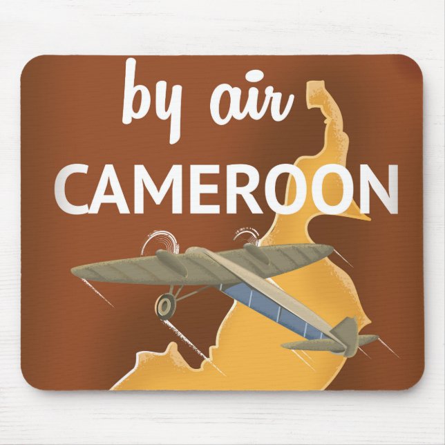 Cameroon Vintage Travel poster Mouse Pad (Front)