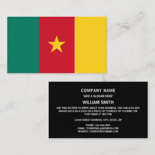 Cameroonian Flag, Flag of Cameroon Business Card