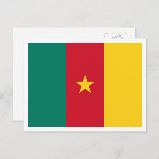 Cameroonian Flag, Flag of Cameroon Postcard (Front/Back)