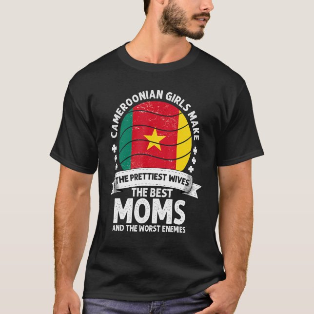 Cameroonian Mom Mothers Day Mama Cameroonian Ameri T-Shirt (Front)
