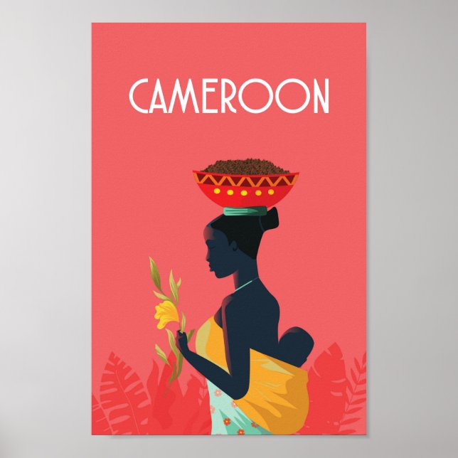 Cameroun affiche voyage Afrique (Devant)