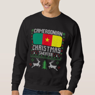 Cameroun Drapeau Cameroun Sweat de Noël camerounai