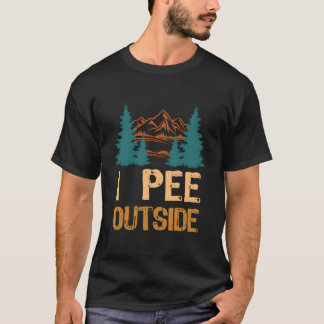 Camg I Pee Outside Camper Hiker Outdoor T-Shirt