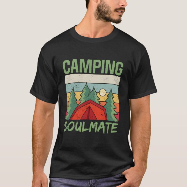 Camg Soulmate Camp Campfire Camper Campsite T-Shirt (Front)