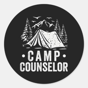 Camg Worker Camp Employee Camper Camp Counsellor Classic Round Sticker