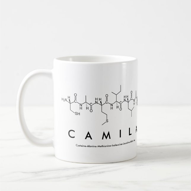 Camila peptide nom mug (Gauche)