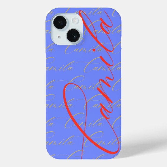 Camila Repeating Name Pattern  Case-Mate iPhone Case (Back)