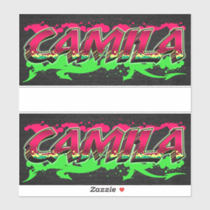 Camila Vorname Name Graffiti Aufkleber Sticker