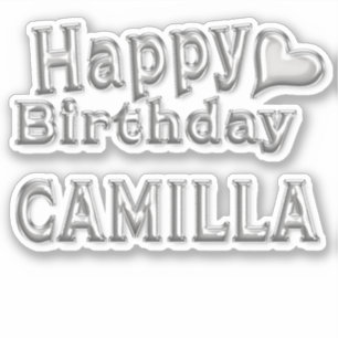 Camilla Happy Birthday Autocollant Autocollant