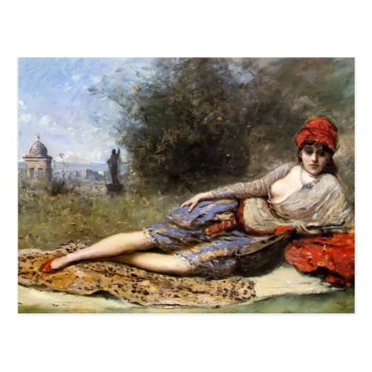 Camille Corot- Sicilian Odalisque Postcard