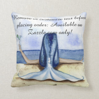 Camille Grimshaw Beach Margarita Mermaid Pillow
