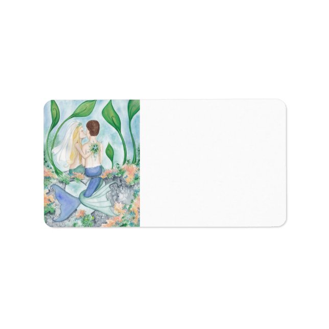 Camille Grimshaw Mermaid Étiquettes de adresse Mar (Devant)
