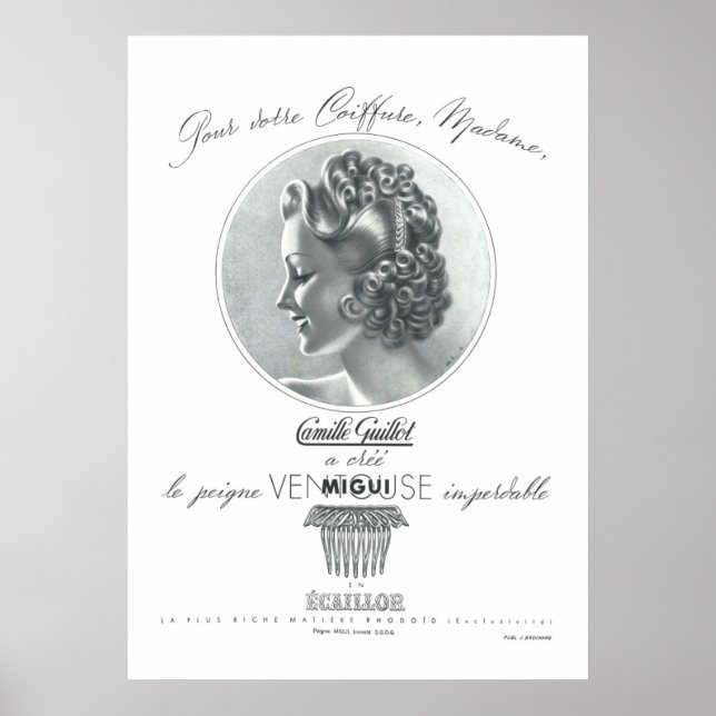 Camille GUILLOT (Vintage french ad) Poster (Front)