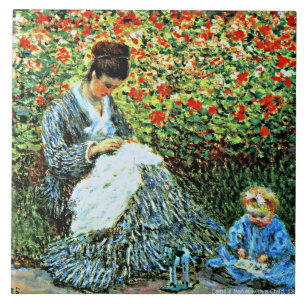 Camille Monet and Child, Tile