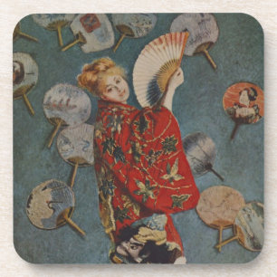 Camille Monet in Japanese Costume by Claude Monet Coaster