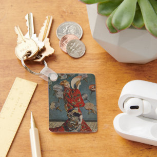 Camille Monet in Japanese Costume by Claude Monet Keychain