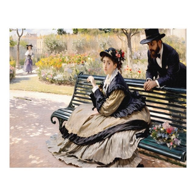 Camille Monet on a Garden Bench Photo Print (Front)