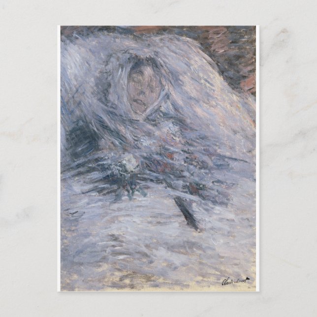 Camille Monet on her Deathbed (1879) Postcard (Front)