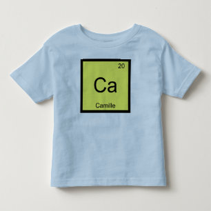 Camille Name Chemistry Element Periodic Table Toddler T-shirt