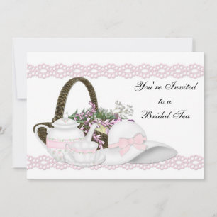 Camille Pink Bridal Tea Invitation
