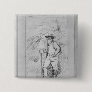 Camille Pissarro 2 Inch Square Button