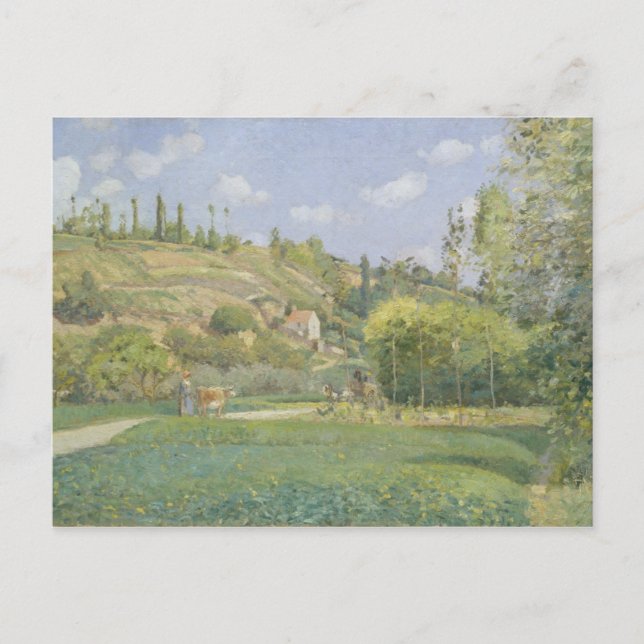 Camille Pissarro | A Cowherd at Valhermeil, Auvers Postcard (Front)