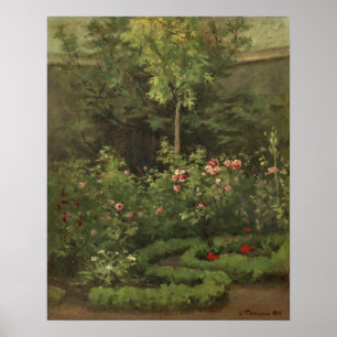 Camille Pissarro   A Rose Garden Poster