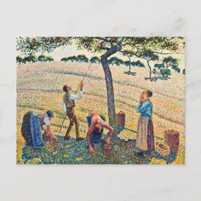 Camille Pissarro - Apple Harvest Postcard (Front)