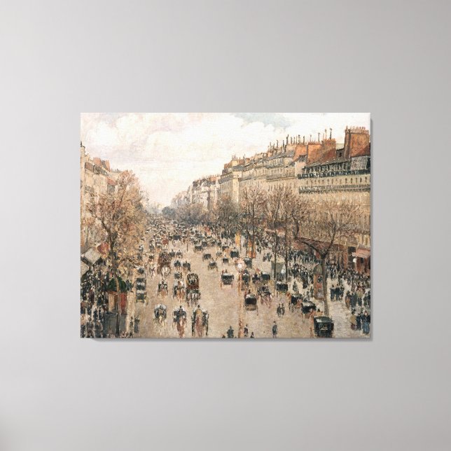 Camille Pissarro Boulevard Montmartre a Paris  Canvas Print (Front)