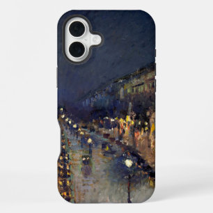 Camille Pissarro Boulevard Montmartre at Night iPhone 16 Plus Case