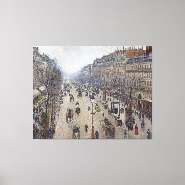 Camille Pissarro Boulevard Montmartre morning clou Canvas Print (Front)