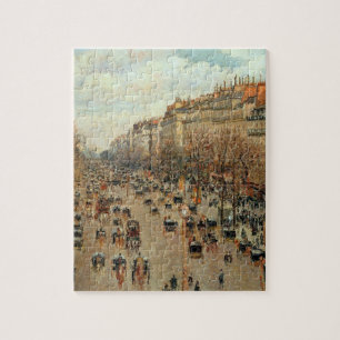 Camille Pissarro Boulevard Montmartre Painting Jigsaw Puzzle