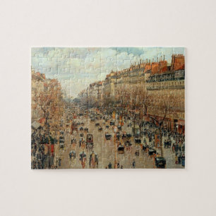 Camille Pissarro Boulevard Montmartre Painting Jigsaw Puzzle