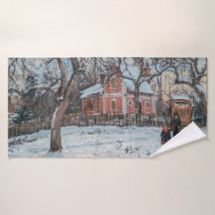 Camille Pissarro - Chataigniers a Louvecienne Bath Towel Set
