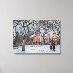 Camille Pissarro - Chataigniers a Louvecienne Canvas Print