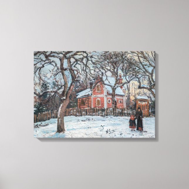 Camille Pissarro - Chataigniers a Louvecienne Canvas Print (Front)