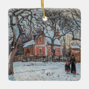 Camille Pissarro - Chataigniers a Louvecienne Ceramic Ornament