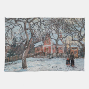 Camille Pissarro - Chataigniers a Louvecienne Kitchen Towel