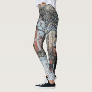 Camille Pissarro - Chataigniers a Louvecienne Leggings